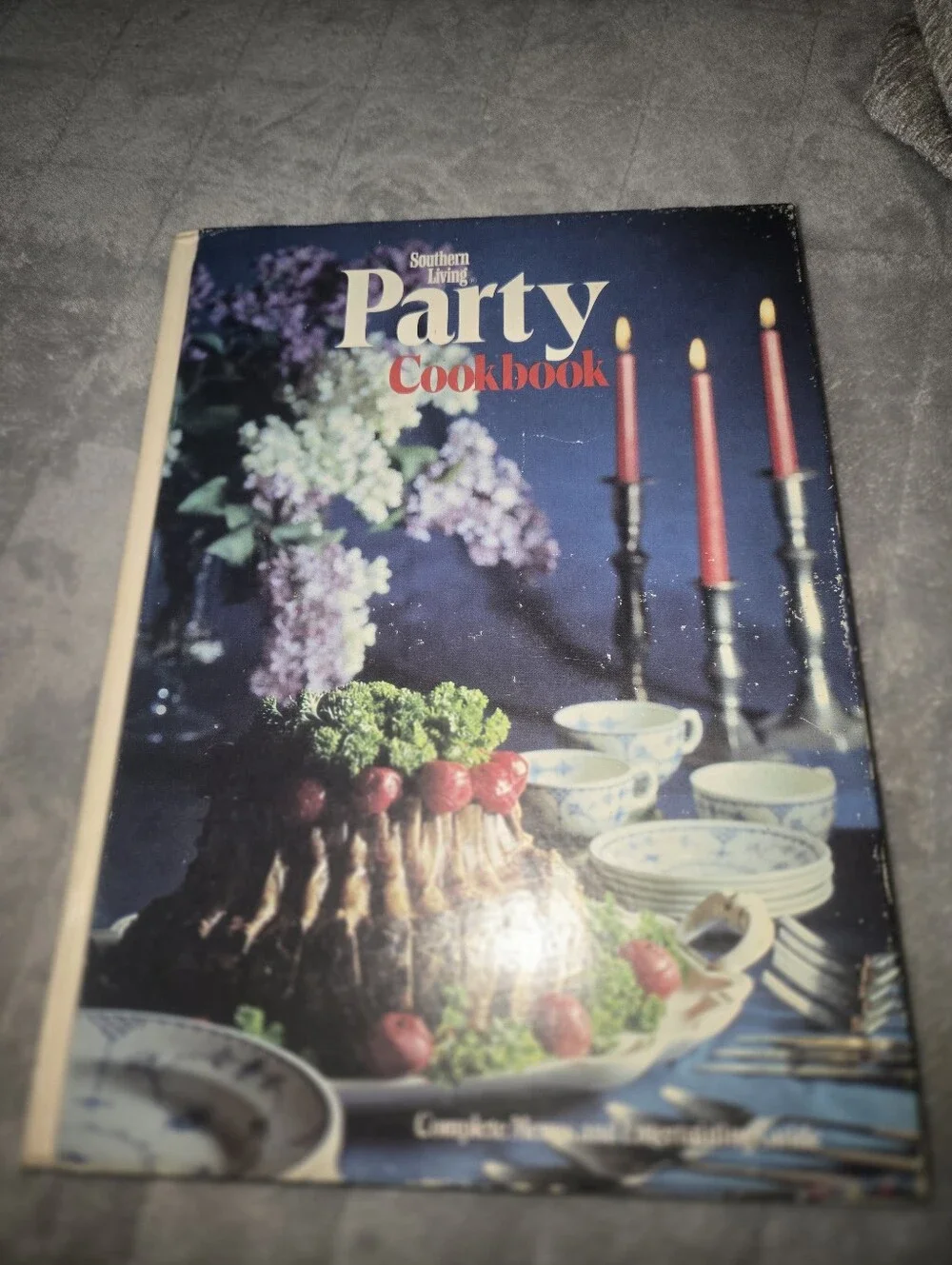 Southern Living Party Cookbook - Navy Blue Cover with Red Candles
